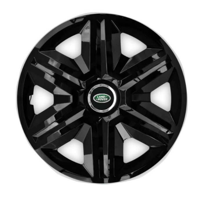 Set 4 capace roti Hubcaps fast black R14 pentru gama auto Land Rover