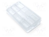 Container colectiv cu partiții transparentă 180x90x35mm KISTENBERG