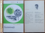 Petre Ghelmez, Germinatii, 1967, editia 1 cu autograf catre Vasile Zamfir, volum de debut