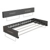 Uscator de rufe metalic glisant HAWIRE M-100, Negru