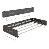 Uscator de rufe metalic glisant HAWIRE M-100, Negru