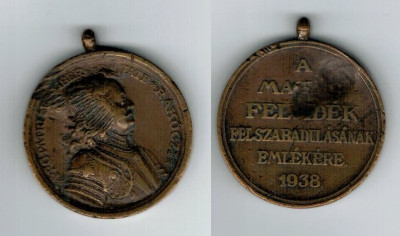 Ungaria 1938 - Medalia Felvidek Felszabadulasa, uzata foto