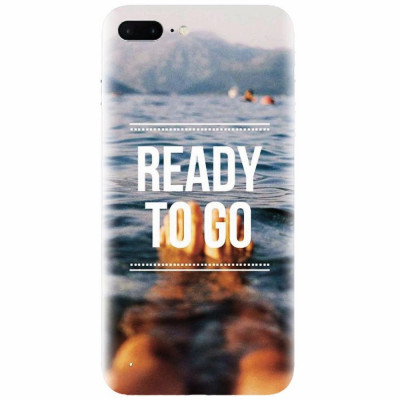 Husa silicon pentru Apple Iphone 7 Plus, Ready To Go Swimming foto
