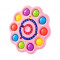 Jucarie interactiva, Fidget Spinner, Flower Fidget , Roz, 633118P