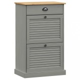 Cumpara ieftin Dulap de pantofi VIGO, 60x35x96 cm, gri, lemn masiv de pin