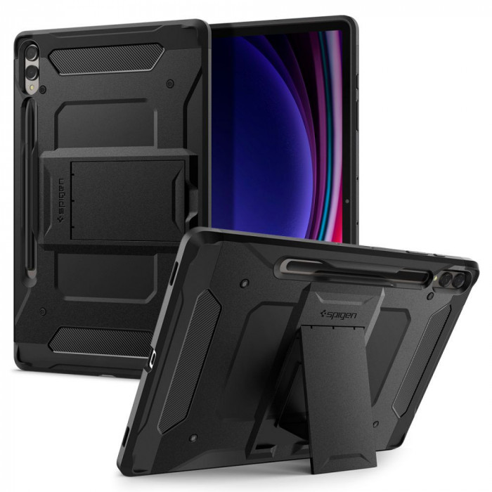 Husa Spigen Tough Armor Pro pentru Samsung Galaxy Tab S9+ Plus 12.4 X810/X816B Negru