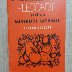 Pledoarie pentru o alimentație rațională - Feraru Nicolae