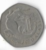 Moneda 1 dalasi 1987 - Gambia, Africa, Cupru-Nichel