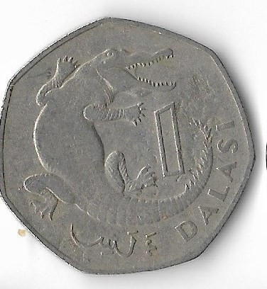 Moneda 1 dalasi 1987 - Gambia