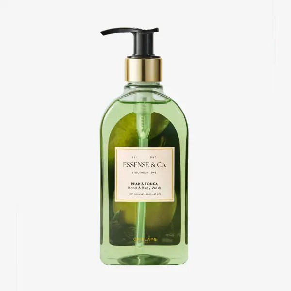 Săpun lichid pentru m&acirc;ini și corp cu pară și boabe tonka Essense&amp;Co. (Oriflame)