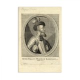 Principele Gheorghe R&aacute;k&oacute;czi al II-lea, gravură &icirc;n cupru, 1659