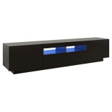 Cumpara ieftin Comoda TV cu lumini LED, negru, 180x35x40 cm