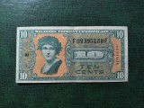 SUA CERTIFICAT MILITAR DE PLATA 10 CENTI SUPERBĂ