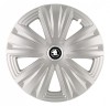 Set 4 capace roti pentru Skoda Nou Alb-Negru, model Glory Gray, R14, Autohelix MSA