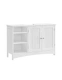 Cumpara ieftin Dulap de depozitare pentru chiuveta, Vasagle, 2 usi, Alb, 90 x 30 x 60 cm