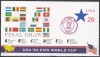 SUA 1994 - Cupa Mondială de fotbal - S.U.A.,Extragerea Grupelor, plic, Stampilat