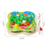 Joc educativ montessori de Motricitate 2 in 1 Fishing and Harvest JH-247