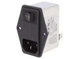 Conector Alimentare AC Soclu Tată 6A 250V 1,6mH RIS0622H2