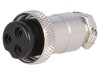 Conector Mufa Microfon Mama 3 Pin CLIFF, Montare pe Cablu, Diametru Max 6mm, Orientare Dreapta