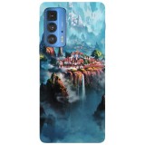 Husa compatibila cu Motorola G20 model City of dreams, Silicon, TPU, Viceversa, Transparent, Carcasa