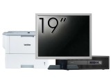 Pachet PC Second Hand HP ProDesk 600 G2 SFF, Intel Core i3-6100 3.70GHz, 8GB DDR4, 120GB SSD + 500GB HDD + Monitor 19&amp;quot; &amp; Imprimanta Brother HL-L6