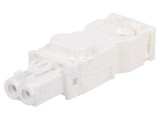 Mufă Mamă Albă STEGO Seria 025, Conector Accesorii Dulapuri Comandă, Conform VDE UL