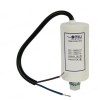 Condensator de operare 5&mu;F 450V AC cu cablu surub M8 cu piulita fir de 20cm, Omu System