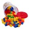 Set Galeata cu cuburi de construit, WONDER BUILDER, Multicolor, 145 piese