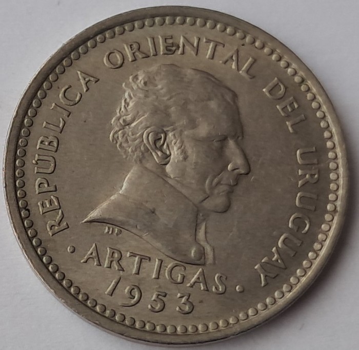 Uruguay, 5 Centesimos 1953