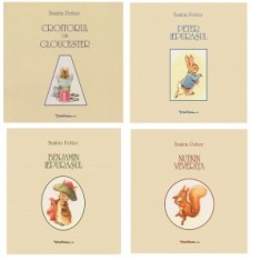 Pachet Carti pentru copii 4 (4 carti): 1. Croitorul din Gloucester; 2. Peter iepurasul; 3. Benjamin iepurasul; 4. Nutkin veverita - Beatrix Potter, Le