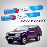 Cumpara ieftin Ștergătoare Ford Explorer SUV Gen II 1999-2001 | Set Față Flat Premium &ndash; TeamCar&reg;
