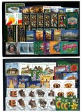Romania - Lot timbre neuzate din anii 2000, nominal in leul nou, pe cartoane de expunere