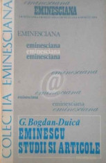 Eminescu. Studii si articole (1981) foto