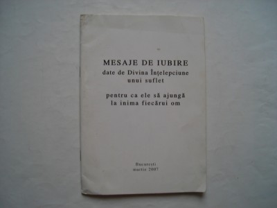 Mesaje de iubire date de Divina Intelepciune unui suflet foto