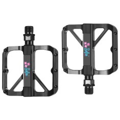 Set 2 Pedale de Aluminiu Bicicleta MTB, BMX, Antiderapant, Rulment Du, Sofia CONCEPT&reg;, Black/Matt
