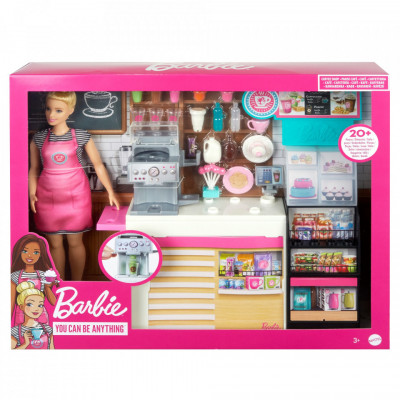 Barbie set cafenea cu 20 de accesorii foto