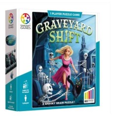 Joc de logica Graveyard Shift, cu 80 de provocari, limba romana, Smart Games