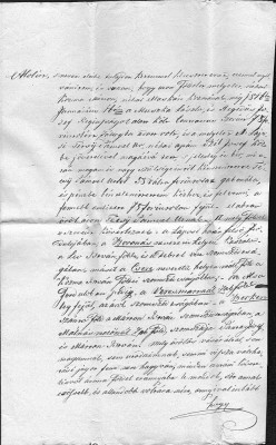 A3729N Act privitor la un &amp;icirc;mprumut de florini renani, 1857, T&amp;acirc;rgu Lăpuș, limba maghiară, h&amp;acirc;rtie cu filigran K Monostor foto