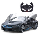 Masinuta cu telecomanda, Rastar, BMW i8, 1:14, Negru