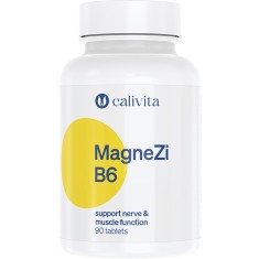 MagneZi B6, Magneziu Zinc si Vitamina B6, Sprijin Complex Sistemului Muscular si Nervos (90 tablete) - Calivita