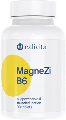 MagneZi B6, Magneziu Zinc si Vitamina B6, Sprijin Complex Sistemului Muscular si Nervos (90 tablete) - Calivita foto