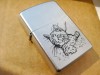 B498-I-Bricheta ZIPPO Bradford SA USA benzina metal alb.