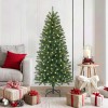 Brad de Crăciun artificial cu 150 LED Verde 150 cm PE și PVC