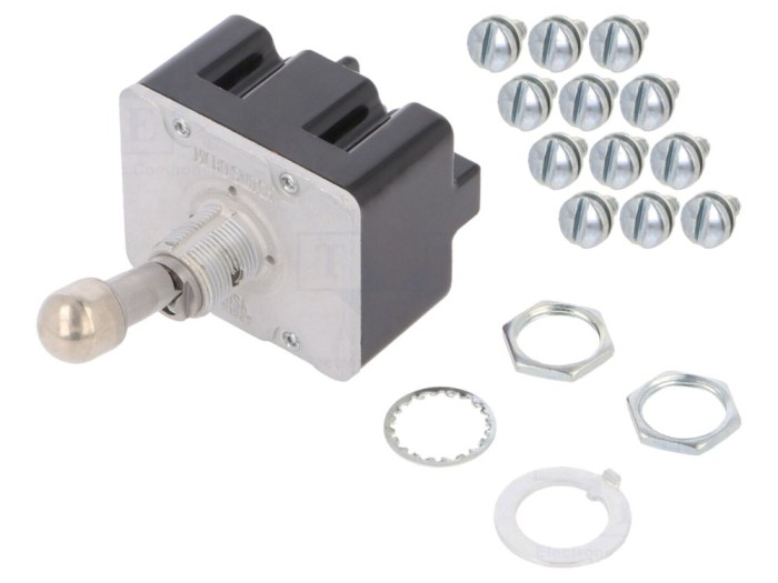 Comutator basculant 4PDT ON-ON IP67