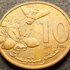 Moneda exotica 10 SANTIMAT - MAROC, anul 2011 * cod 3247