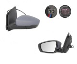 Oglinda exterioara Volkswagen Up! (Vw120), 2016-, Stanga, reglare electrica; grunduit; incalzita; geam convex; cromat; 8 pini; cu semnalizare; cu cen
