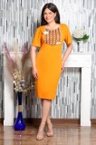 Rochie De Ocazie Vio Galben - 46Marimea