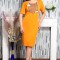 Rochie De Ocazie Vio Galben - 56Marimea