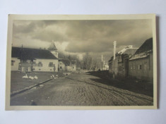 Rara! Carte postala foto Ghimbav/Brasov anii 40-biserica protestanta,circ.1951 foto