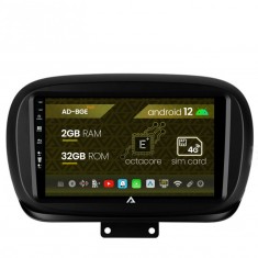 Navigatie Fiat 500X (2014-2020), Android 12, E-Octacore 2GB RAM + 32GB ROM, 9 Inch - AD-BGE9002+AD-BGRKIT362